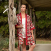 Kimono Robe - Red Concho