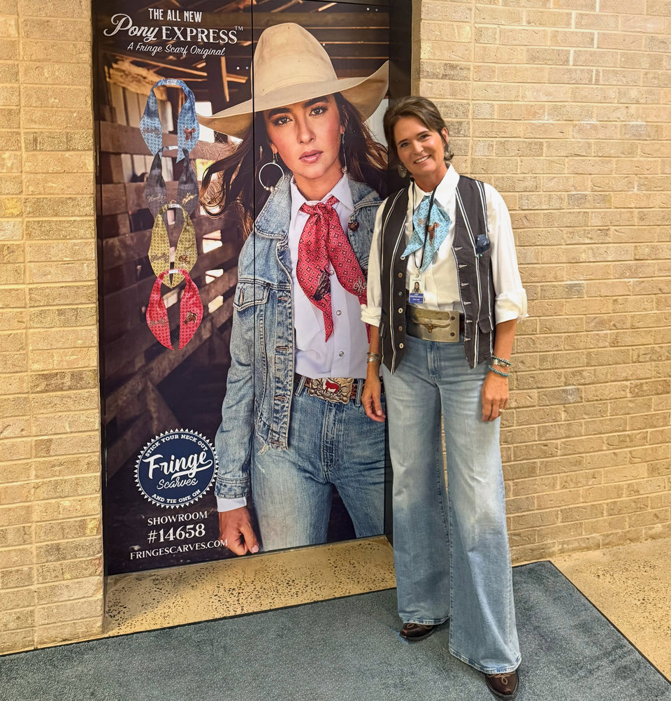 Recapping WESA Dallas: New Western Silk Scarves, Wildrags & Accessories from Fringe Scarves
