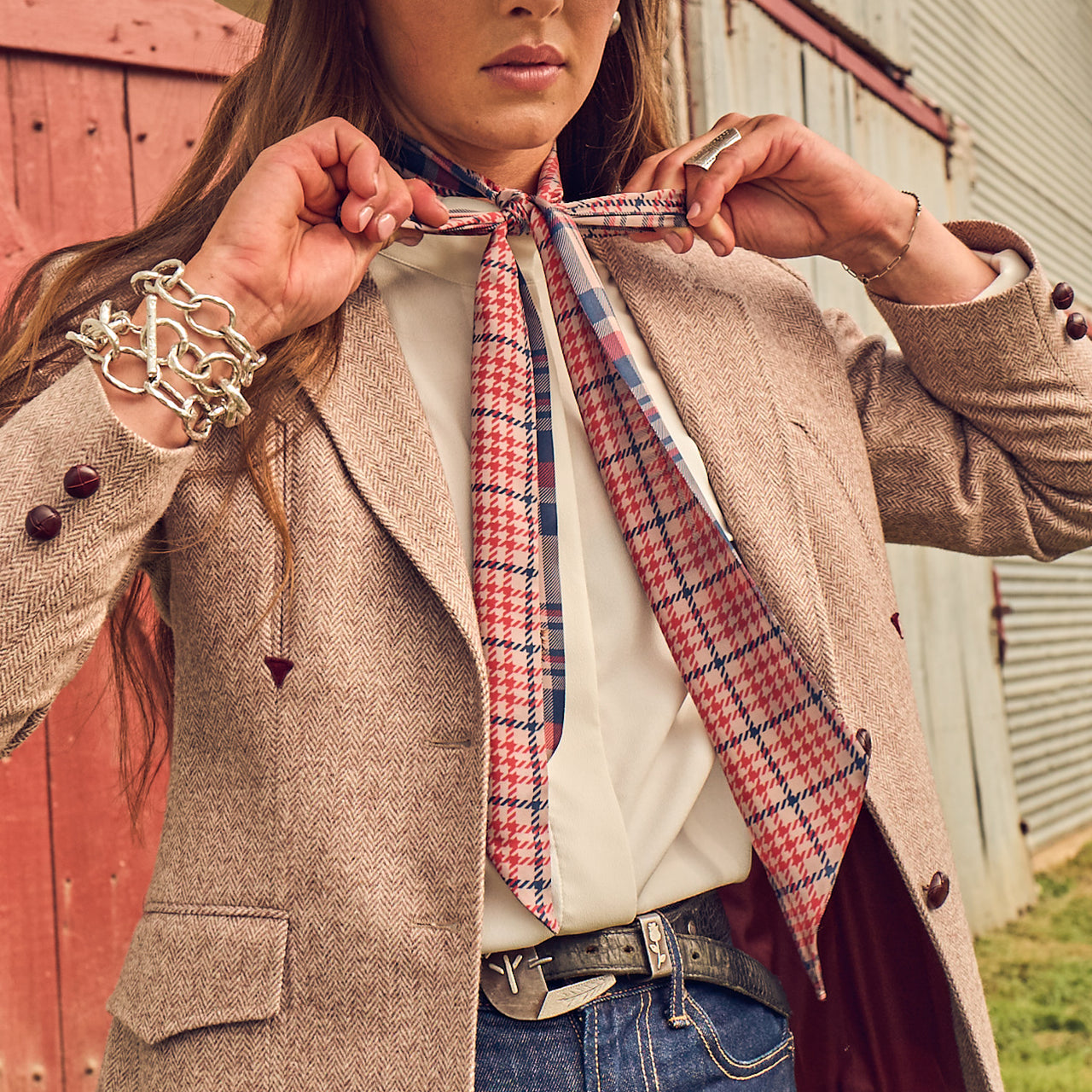 Boli™ - Gettin' Western - Red Plaid