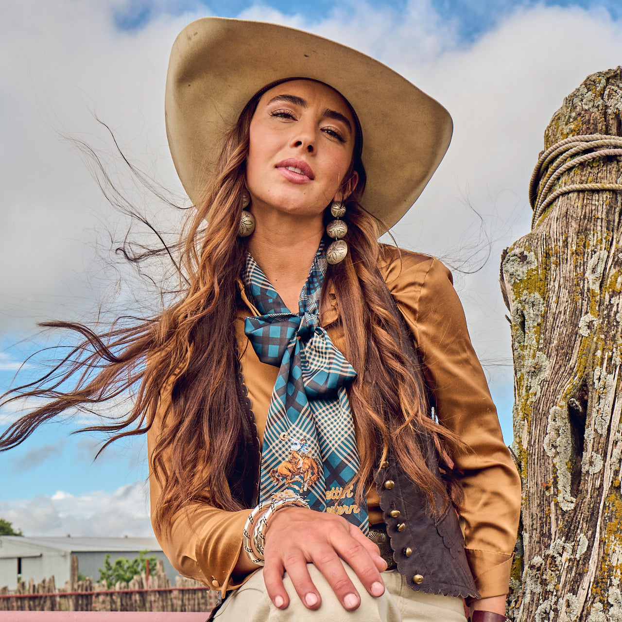 Boli™ - Gettin' Western -Navy Plaid