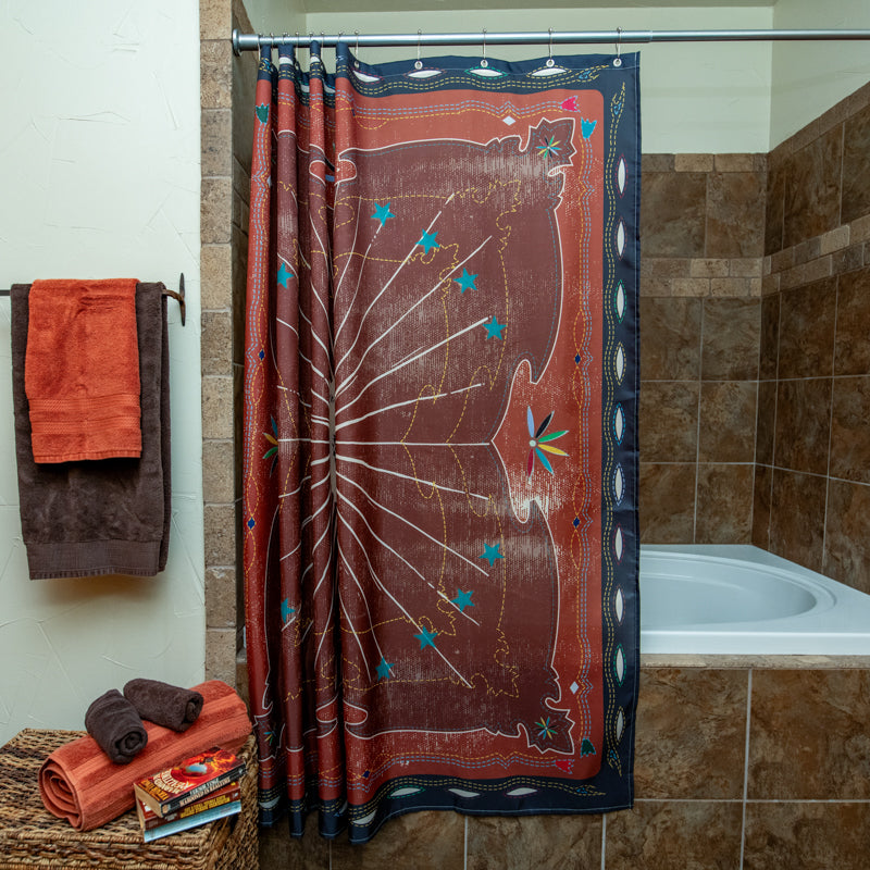 Fringe Shower Curtain - Western Yoke
