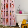 Shower Curtain - Markings - Pink