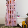 Shower Curtain - Markings - Pink