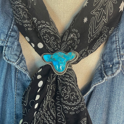 Slide - Turquoise Steer Head