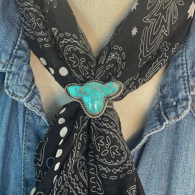 Slide - Turquoise Steer Head