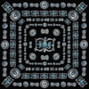 Shower Curtain - Turqs and Conchos - Black