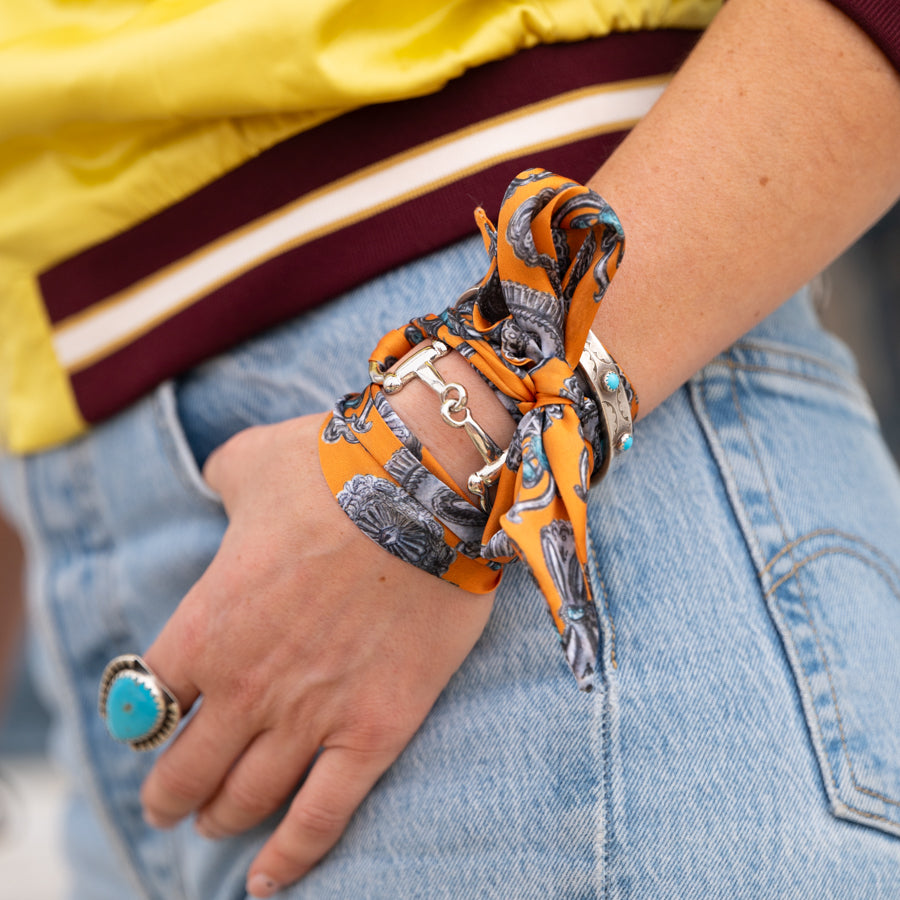 Hermes Twilly Scarf Bracelet Twilly Turqs And Conchos