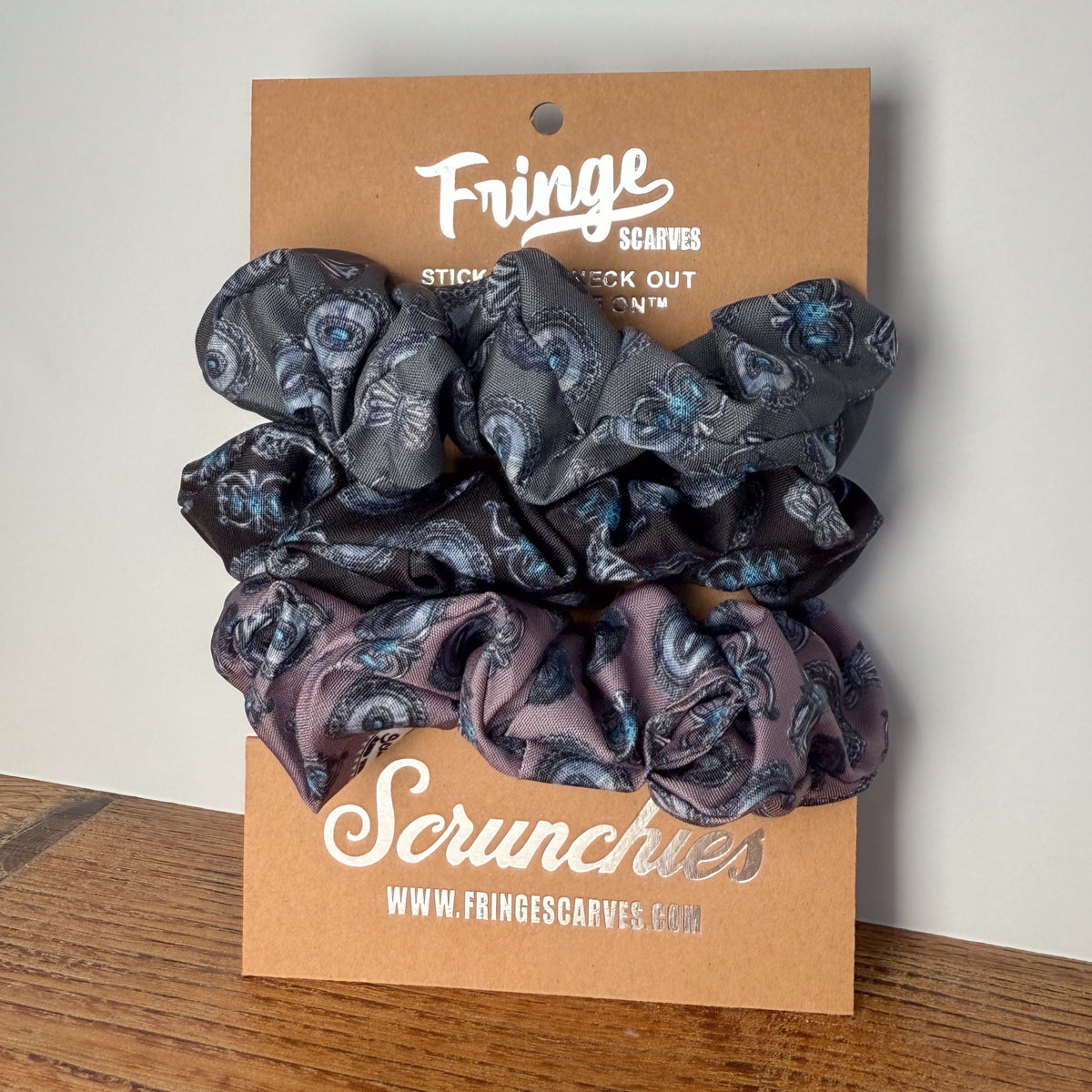 Fringe Scrunchies - Turqs & Conchos  - Neutrals