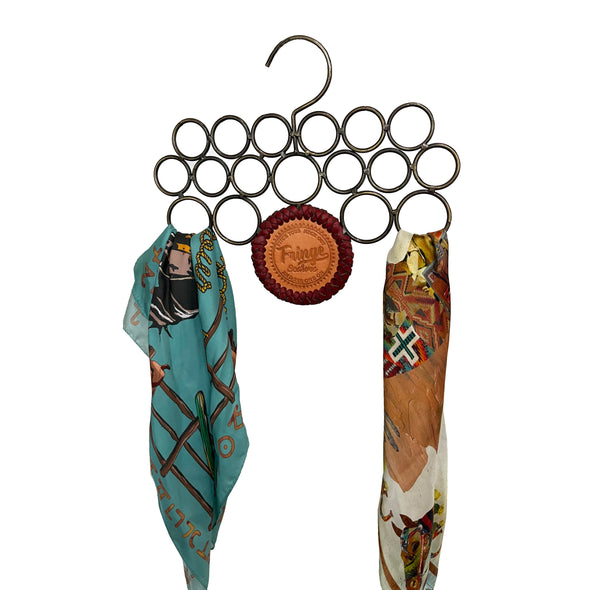 Leather and Lace Scarf Hanger
