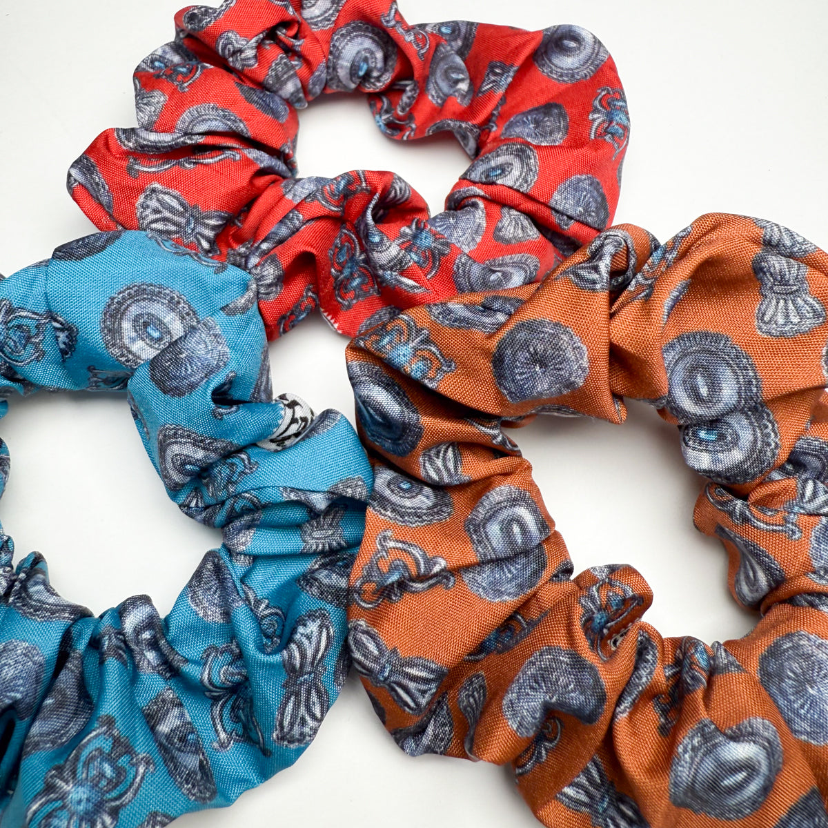 Fringe Scrunchies - Turqs & Conchos  - Bright