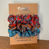 Fringe Scrunchies - Turqs & Conchos  - Bright
