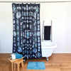Shower Curtain - Turqs and Conchos - Black
