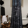 Fringe Shower Curtain - Bandito Bandana in Black