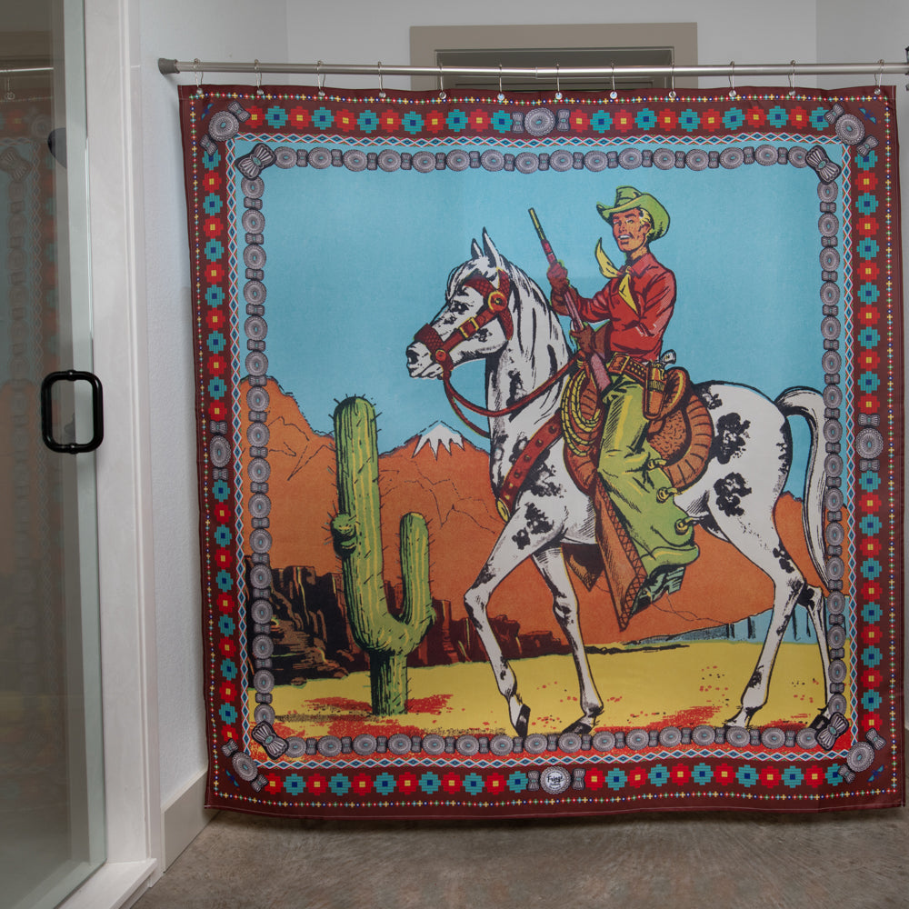 Fringe Shower Curtain - Ranger Brown