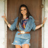Welcome Rodeo Fans Bandana - Navy