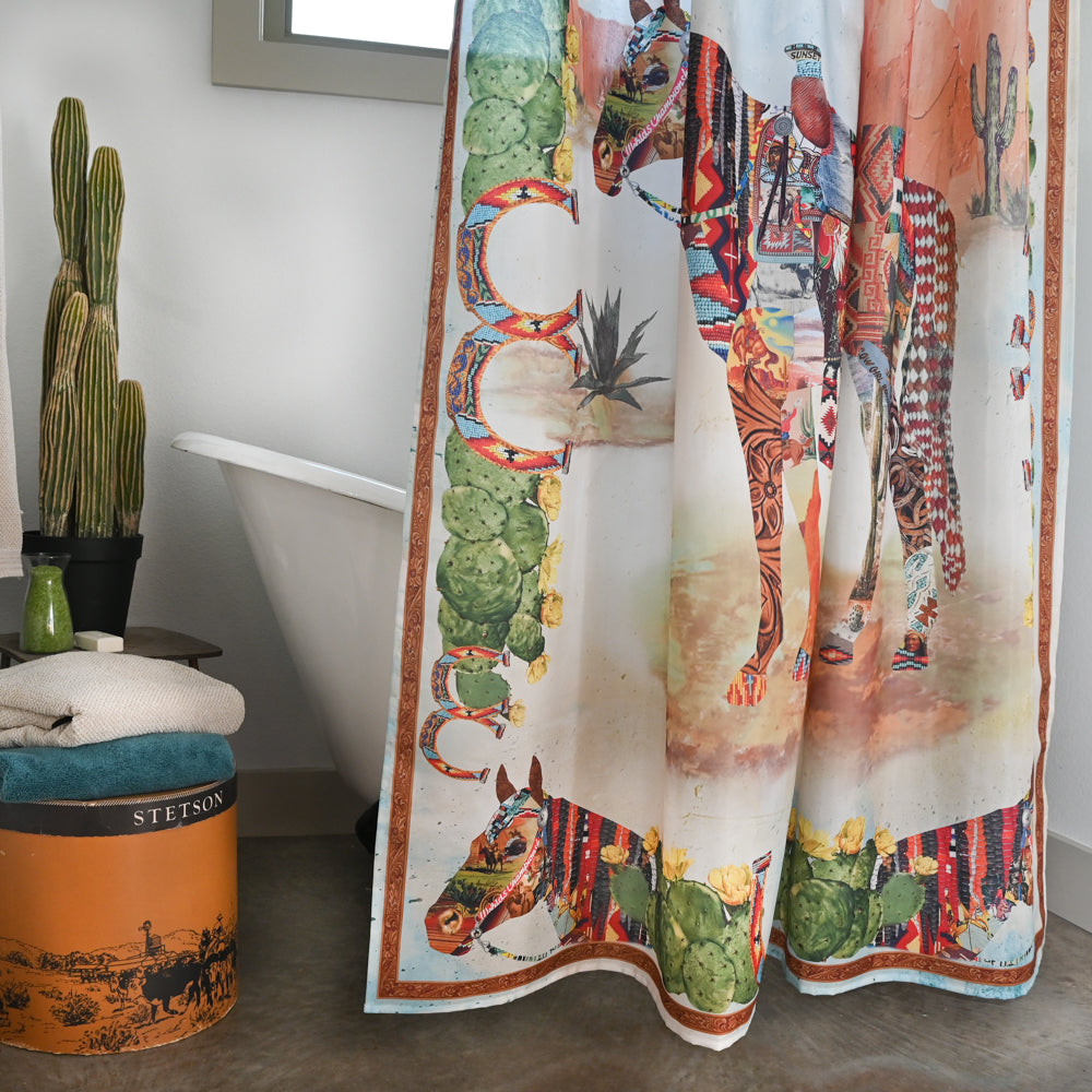 Fringe Shower Curtain - Haute Horse