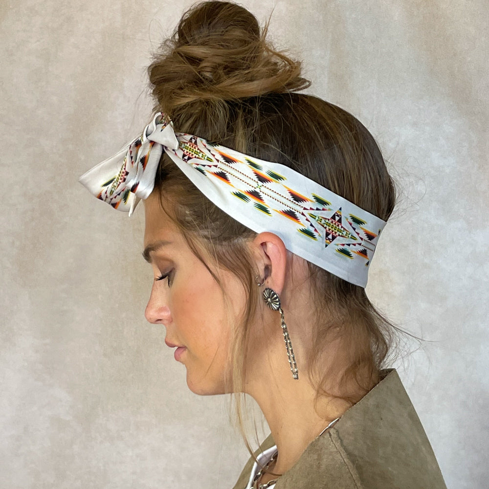 Twilly Mesa Off-White – Fringe Scarves - Main Image