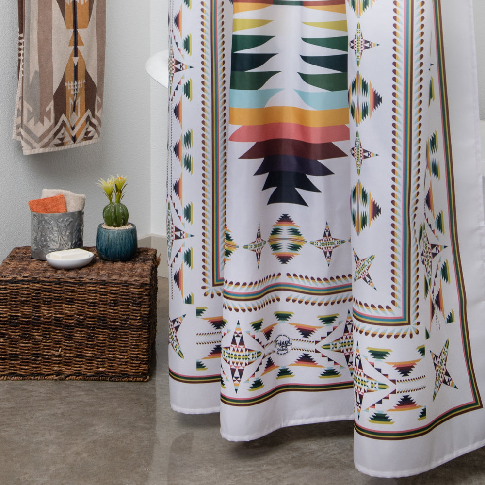 Fringe Shower Curtain - Mesa Off-White