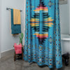 Fringe Shower Curtain - Mesa Turquoise