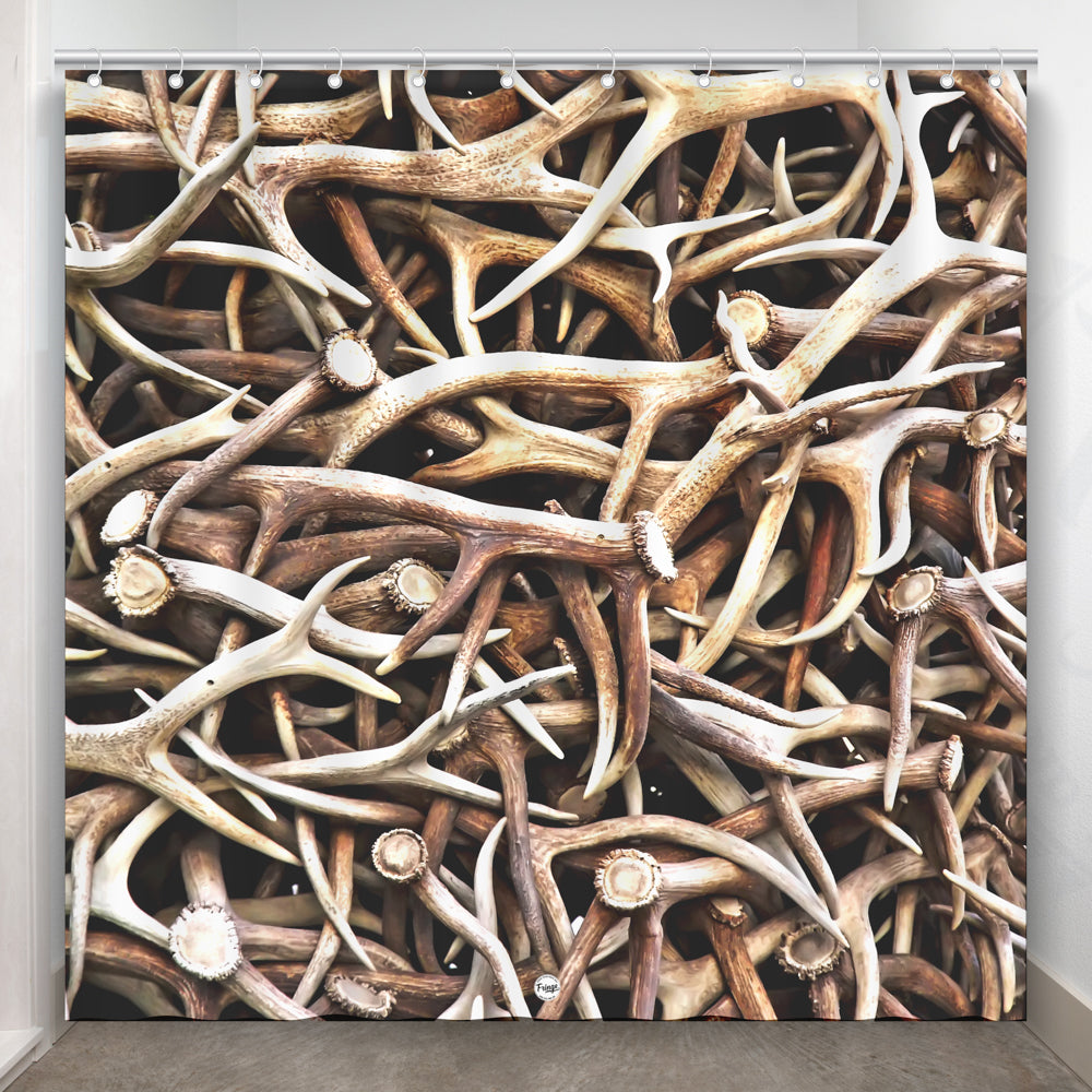 Fringe Shower Curtain - Antlers